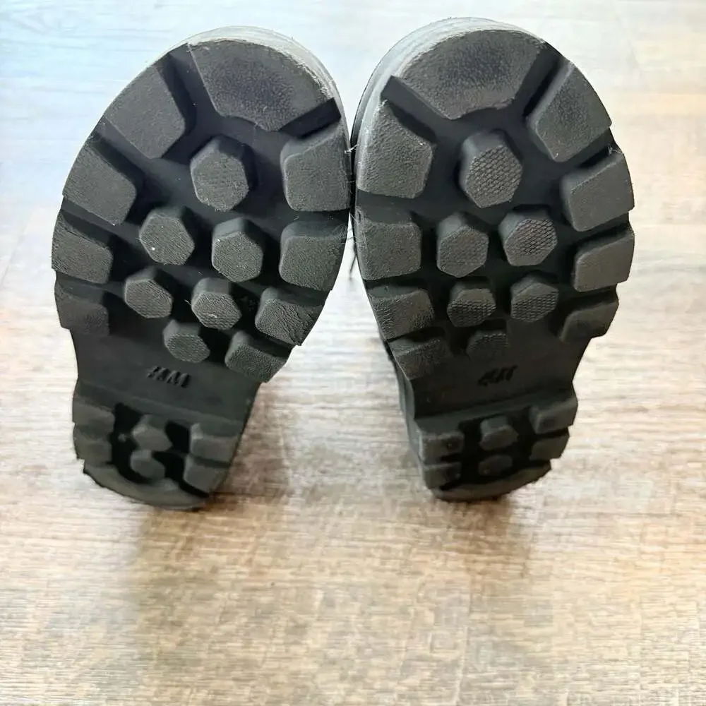 H&M Black Ankle Boots Youth size 1